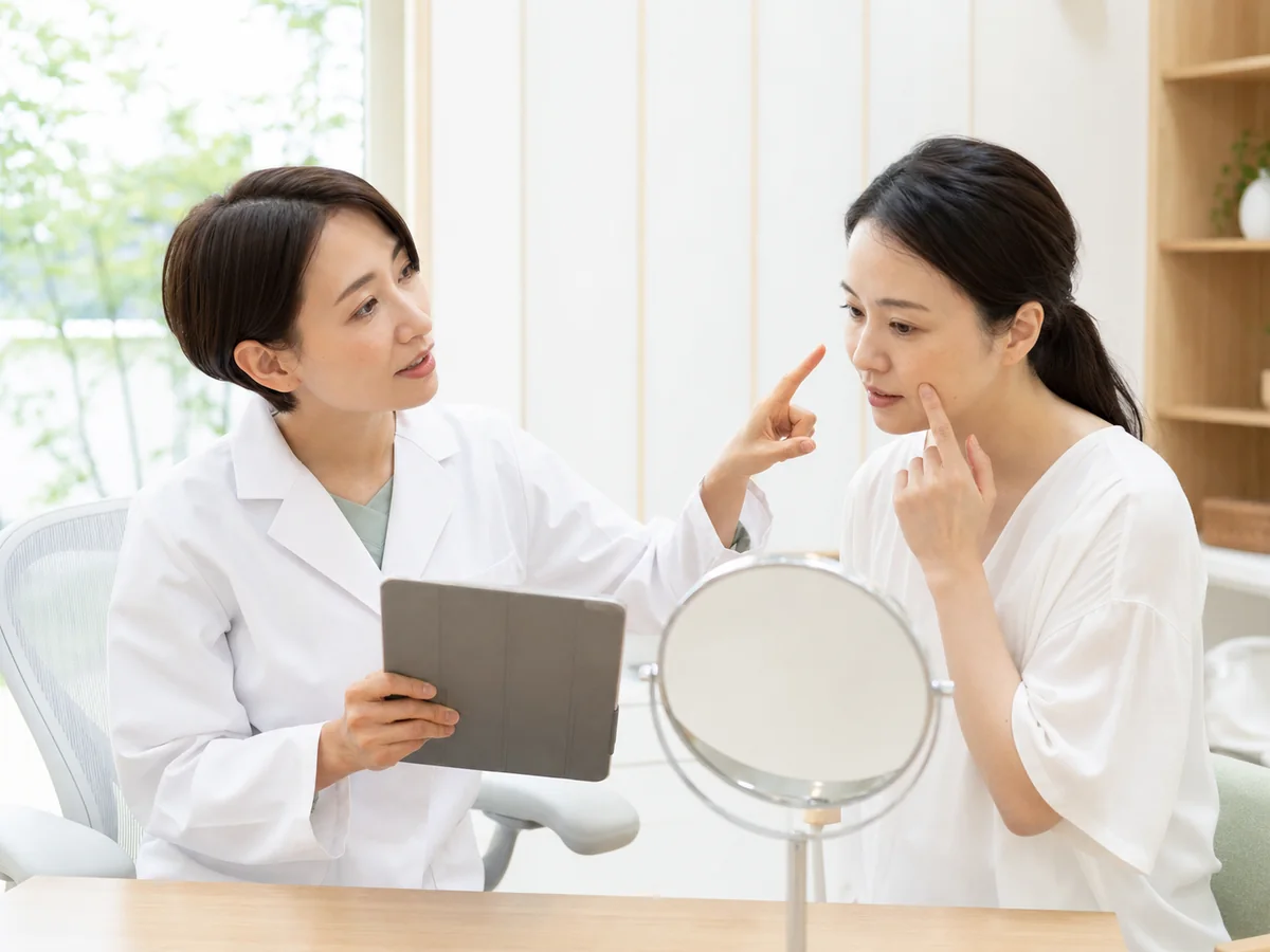 シミやそばかすの美容皮膚科相談イメージ