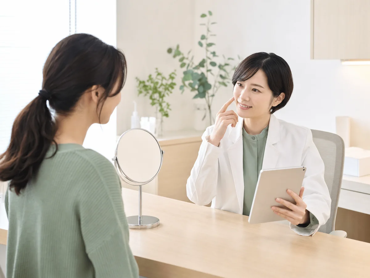 にきびの状態に合わせた診察イメージ