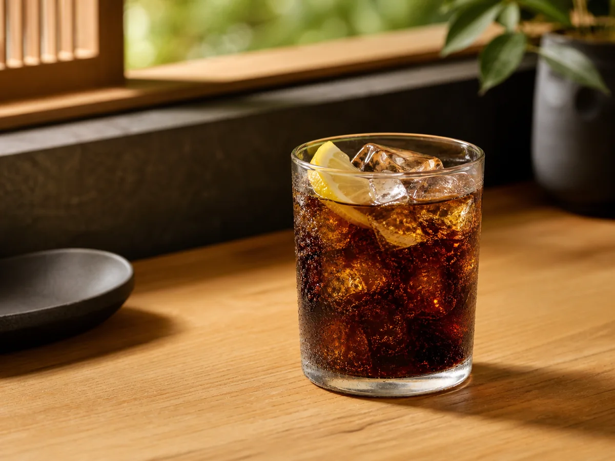 氷と炭酸が涼やかなコーラ