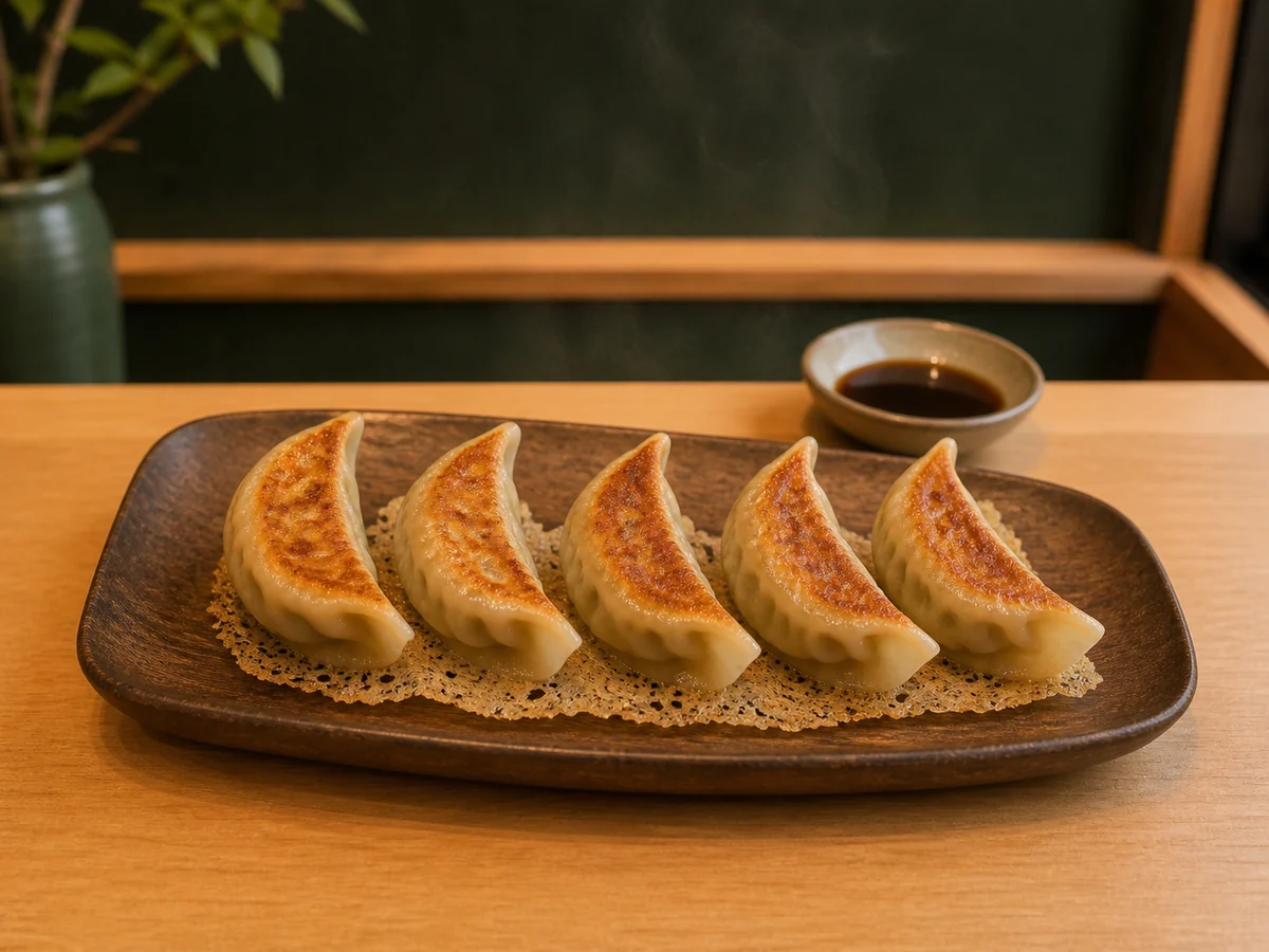 香ばしく焼き上げた餃子