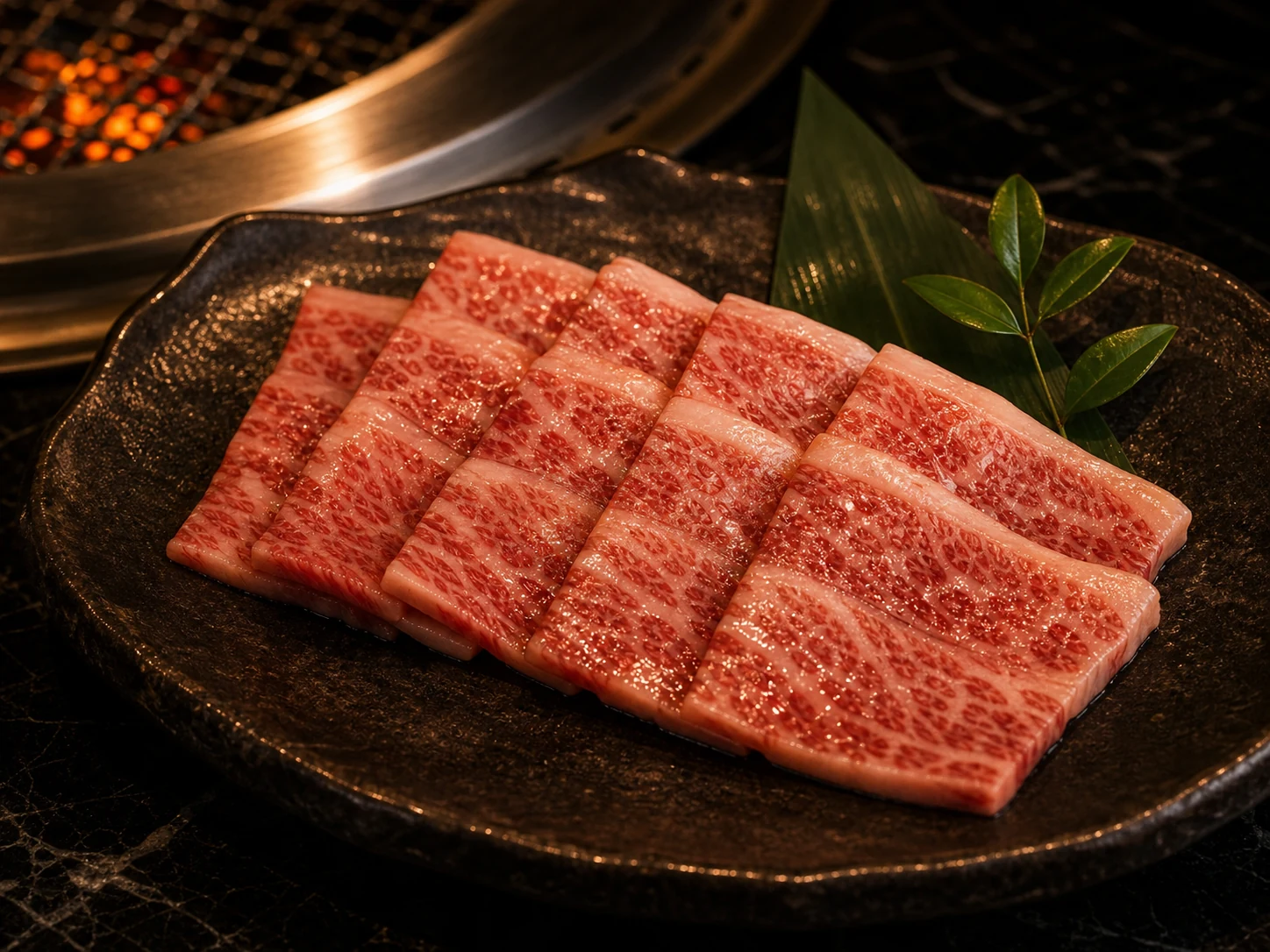 美しい霜降りの特上カルビ