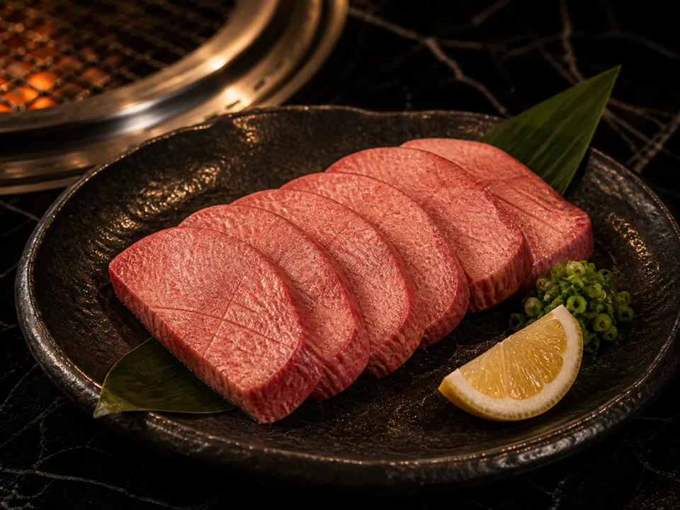 食感を楽しめる厚切り牛タン